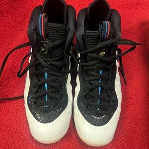 Nike Foamposites White/Blue Hero-Red Orbit OG Box 7Y, 8.5 W, 7 M